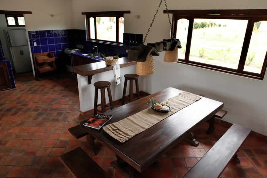 comedor casa san agustín en Villa de Leyva