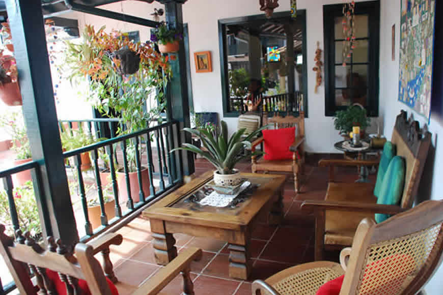 Balcón casa villa diego en Villa de Leyva