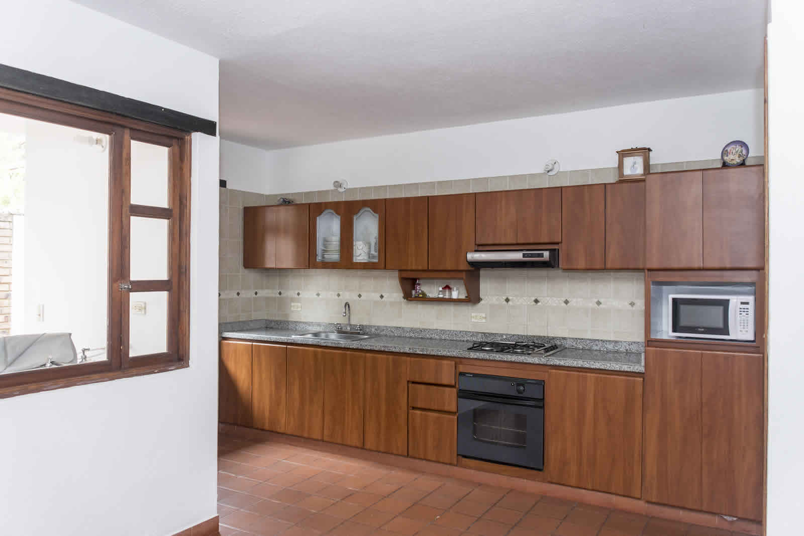 Cocina casa rosa en Villa de Leyva