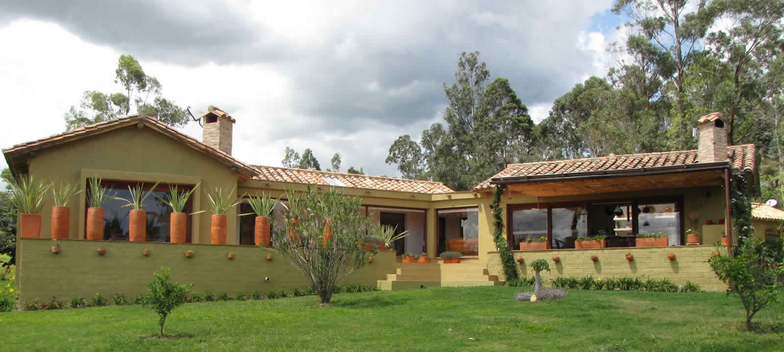 Fachada casa del viento en Villa de Leyva