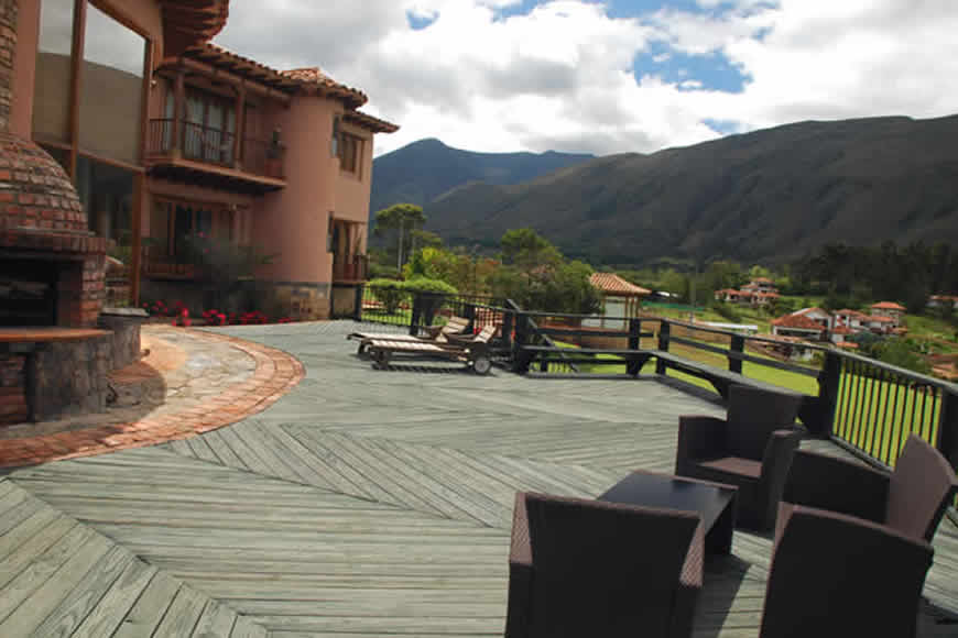 Terraza casa furachagua en Villa de Leyva