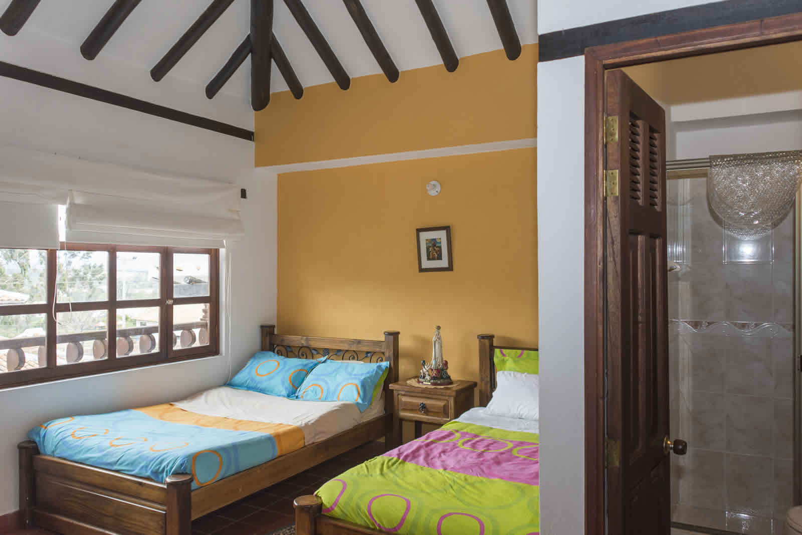 Habitación 2 de la casa rosa en Villa de Leyva