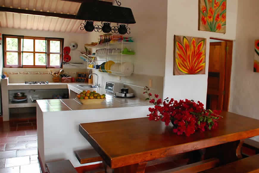 cocina casa loma de los vientos en Villa de Leyva