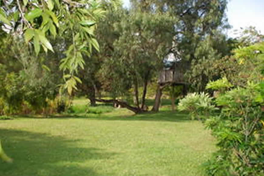 zona verde cabaña la rupa en Villa de Leyva