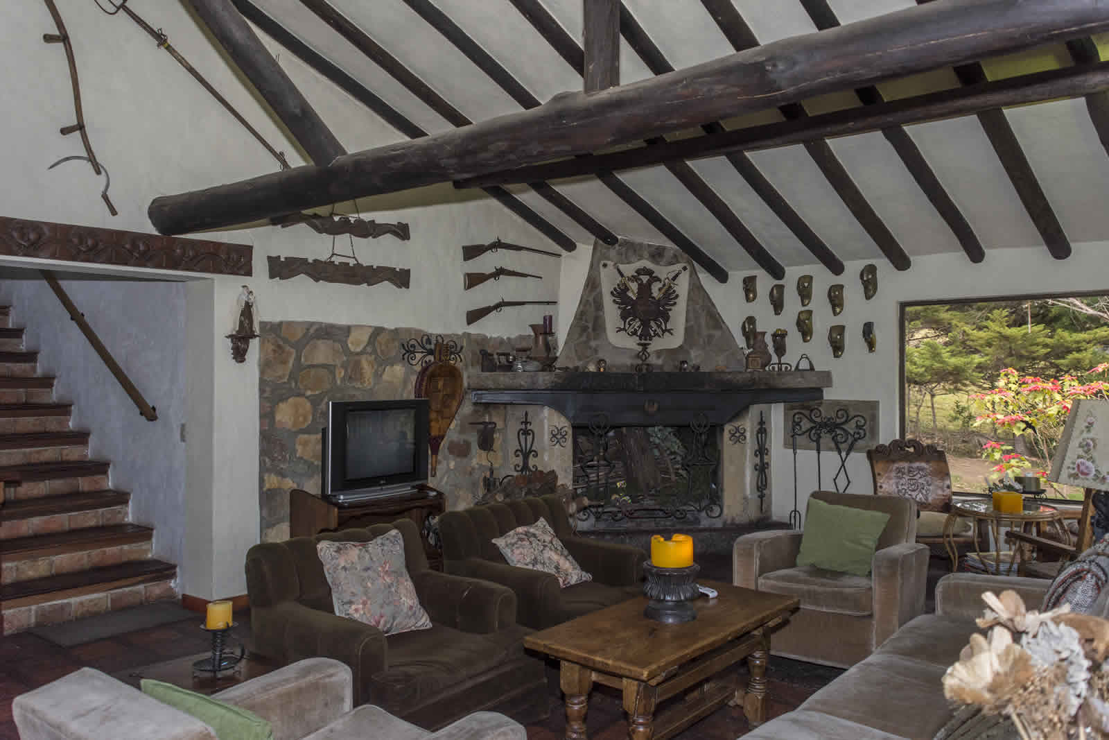 Sala casa El Pino en Villa de Leyva