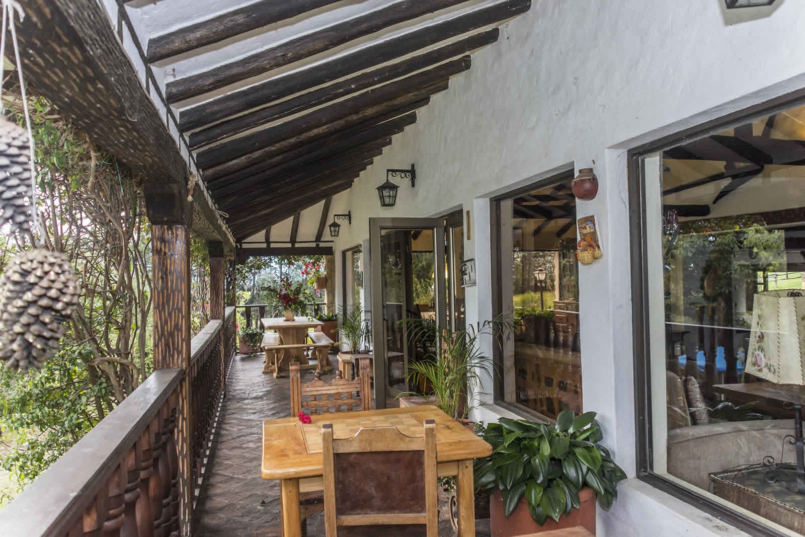 Terraza casa El Pino en Villa de Leyva