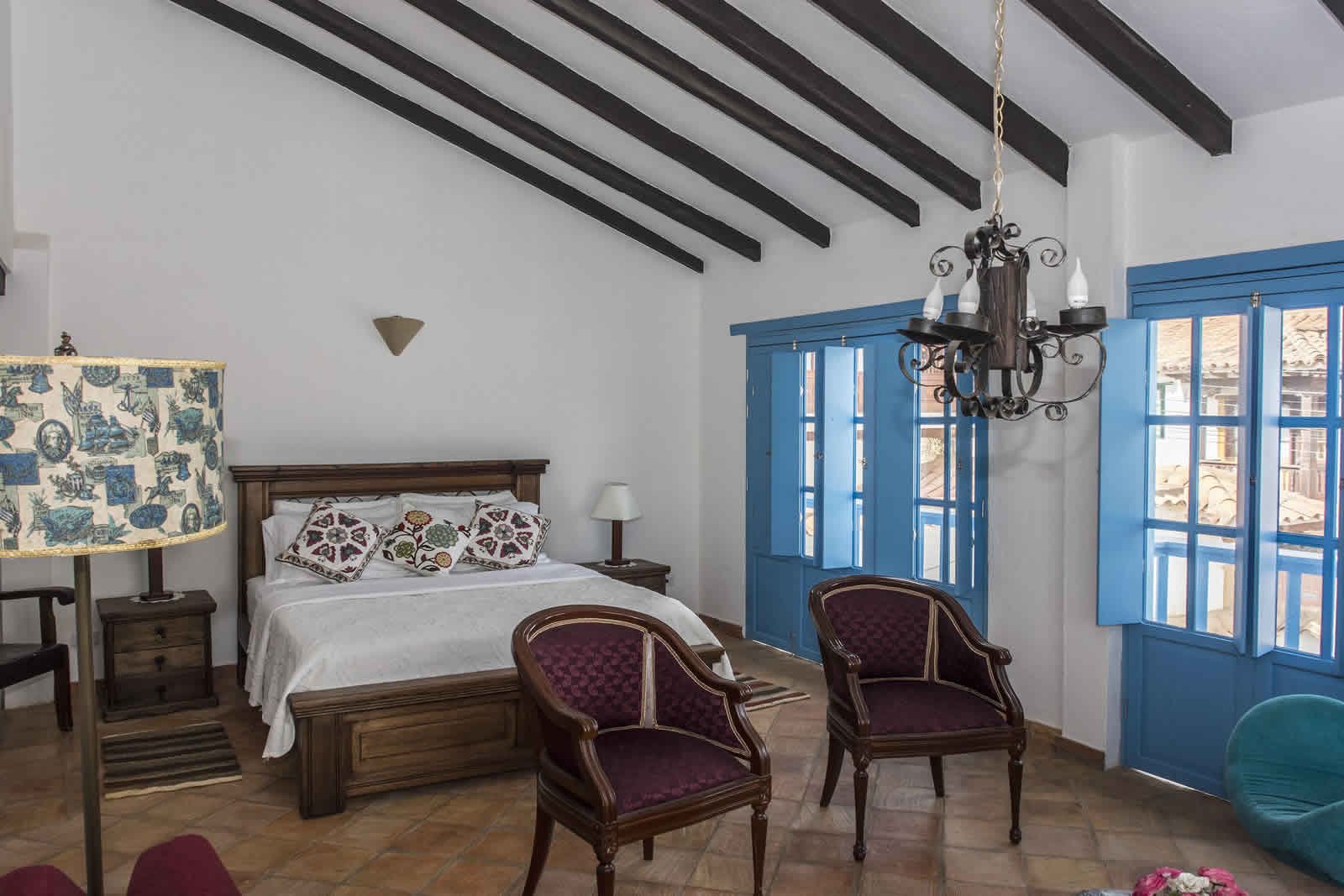 Alquiler Casa Azul en Villa de Leyva habitación principal