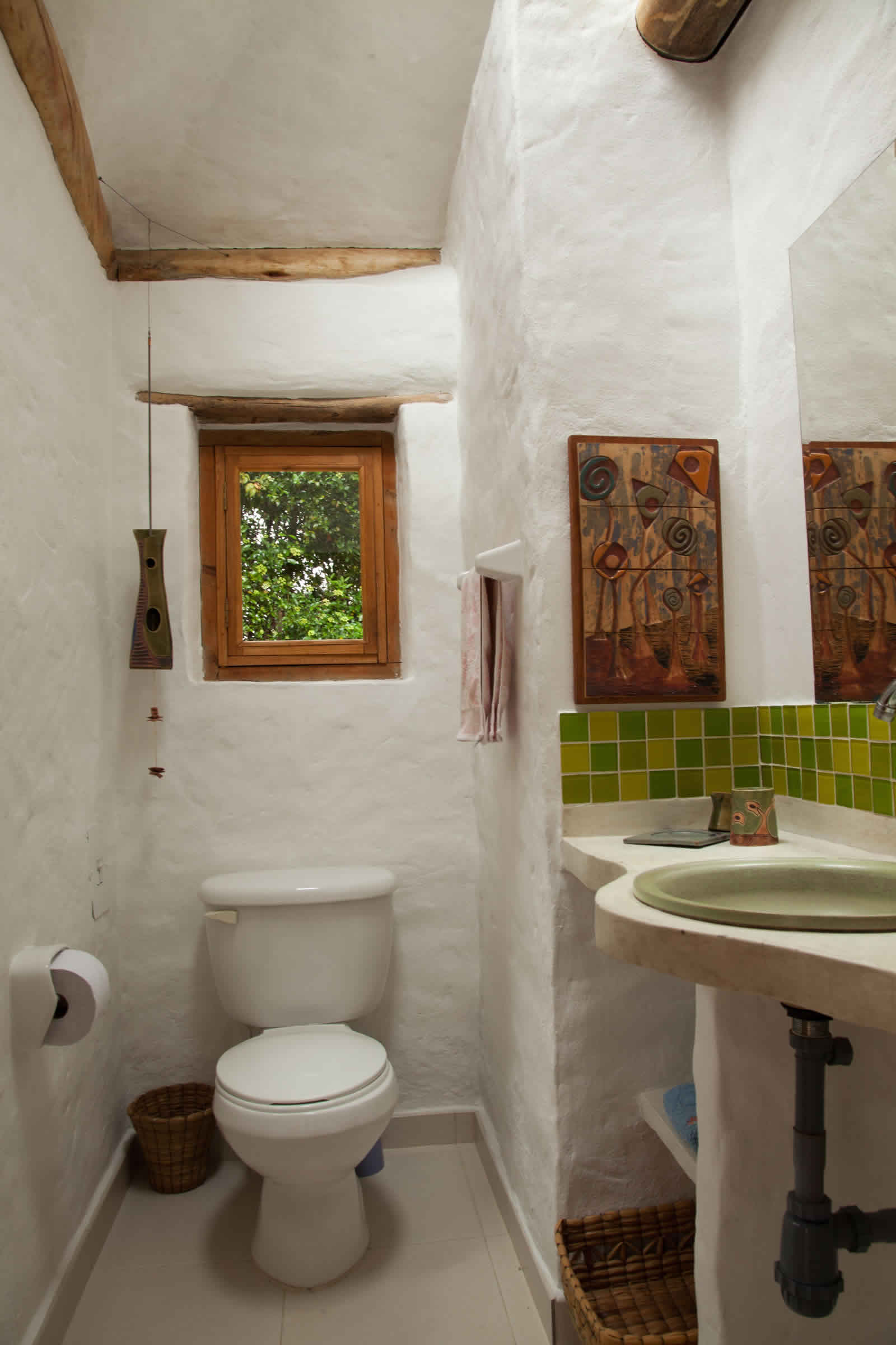 Alquiler cabaña La Colorada 2 en Villa de Leyva - Baño auxiliar