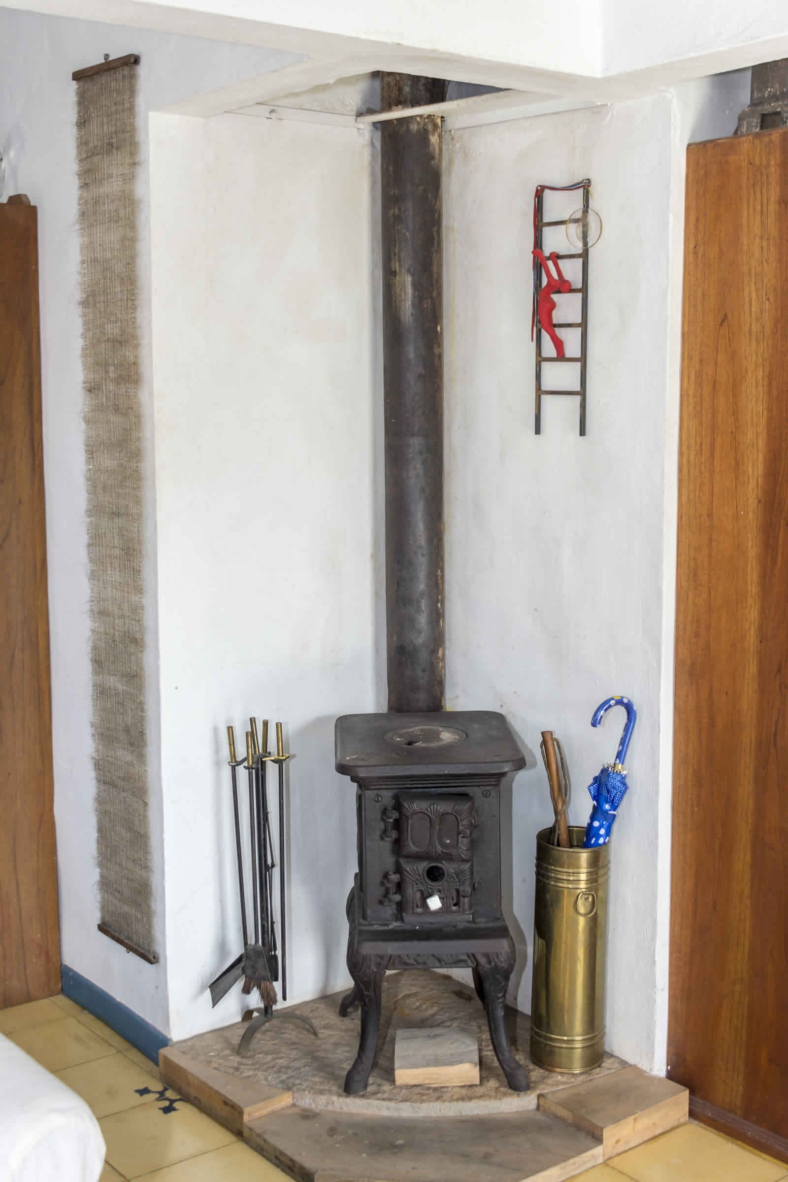 Alquiler casa Tulato Villa de Leyva chimenea