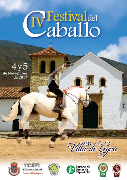 Afiche festiva del caballo de Villa de Leyva 2017
