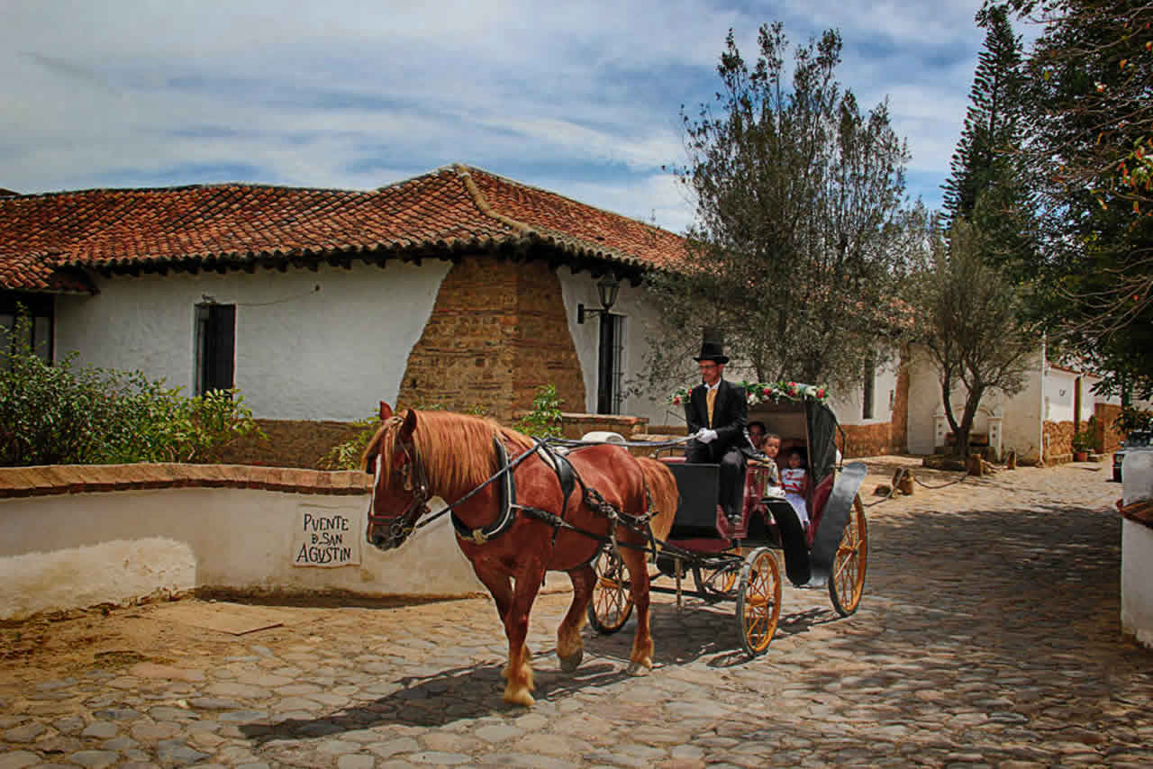 Carroza matrimonial en Villa de Leyva